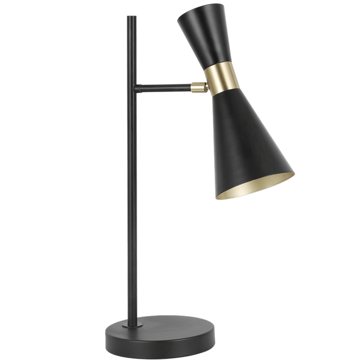 Carrington Black & Gold Table Lamp — transparent background