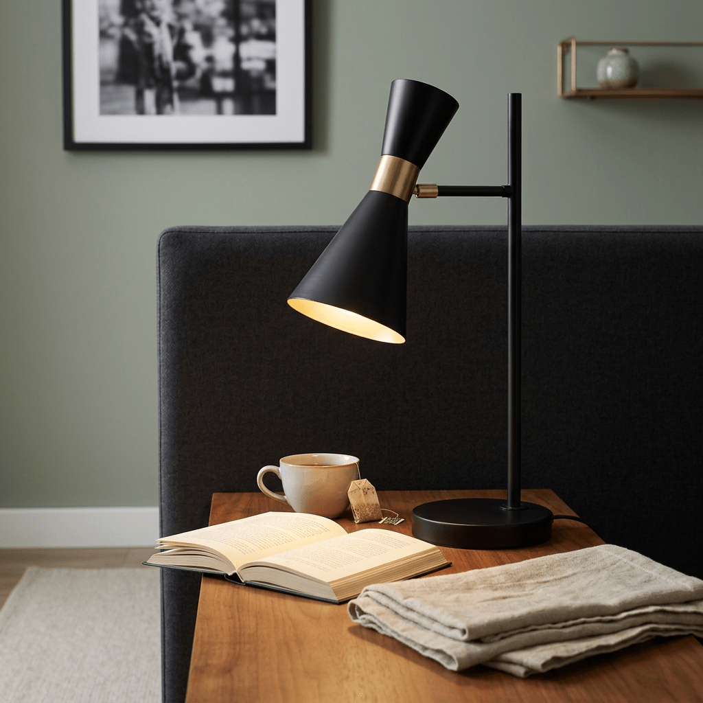 Carrington Black & Gold Table Lamp