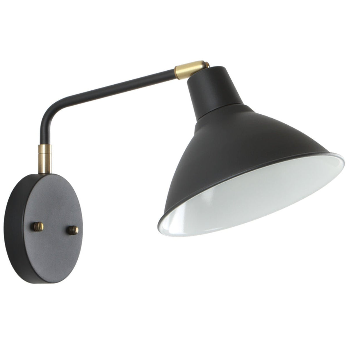 Simi Black Wall Light — white background