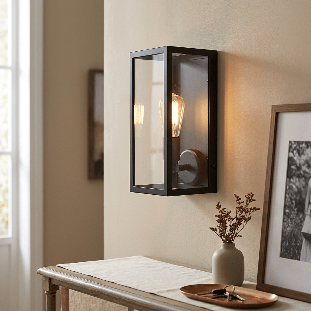 Rustic Rectangular Wall Light