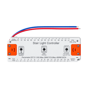 LED Strip Light - Stair Light Controller 12-24Vdc - IP20 White Surface-mounted on a transparent background
