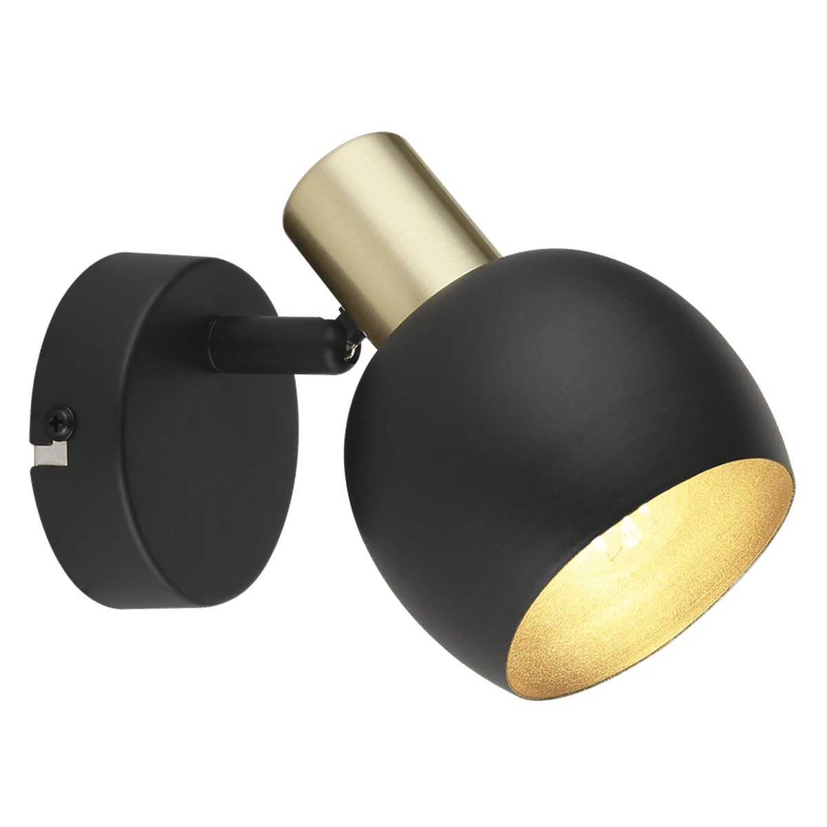 Boku Black & Gold 1 Light Spotlight — transparent background