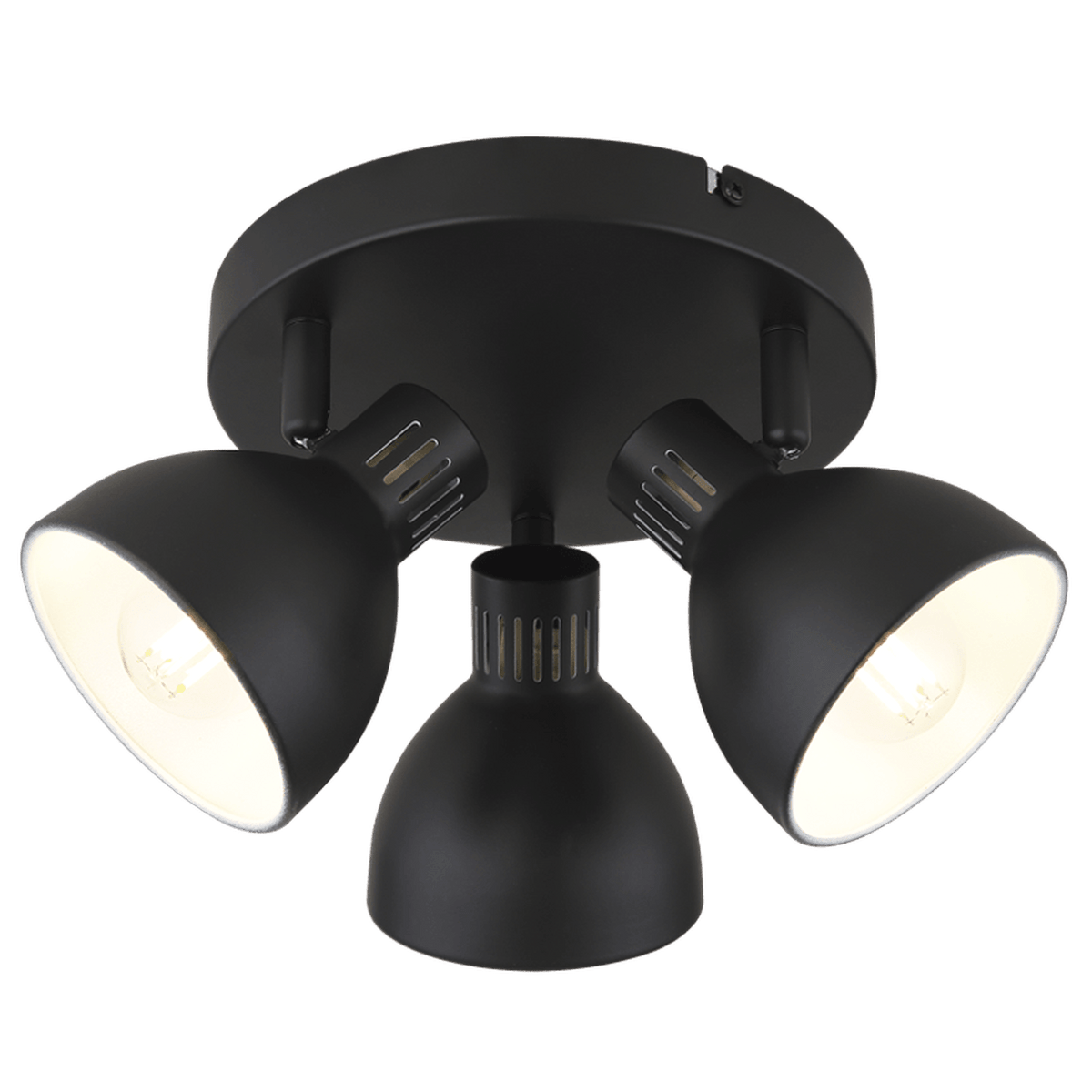 Kane Black 3 Light Spotlight — transparent background