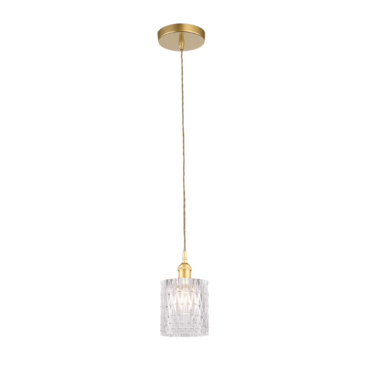 Emma Vintage Cut Glass Pendant Light — transparent background