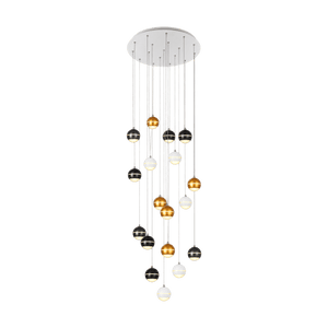 Ava Dimmable Cosmic Cluster Pendant Light on a transparent background