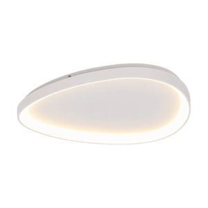 White background catalog image of Aubrey White Surface-Mount Ceiling Light LED 48W - Warm White