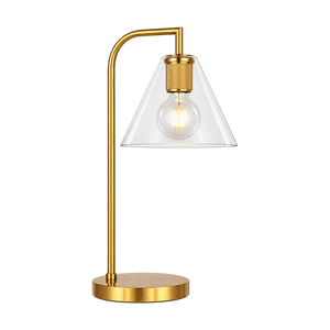 Jasper Gold Glass Table Lamp on a transparent background
