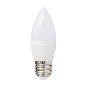 5W White Candle LED Bulb – E27, 4000K Cool White on a transparent background