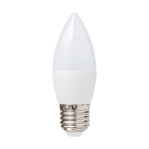 5W White Candle LED Bulb – E27, 4000K Cool White on a white background