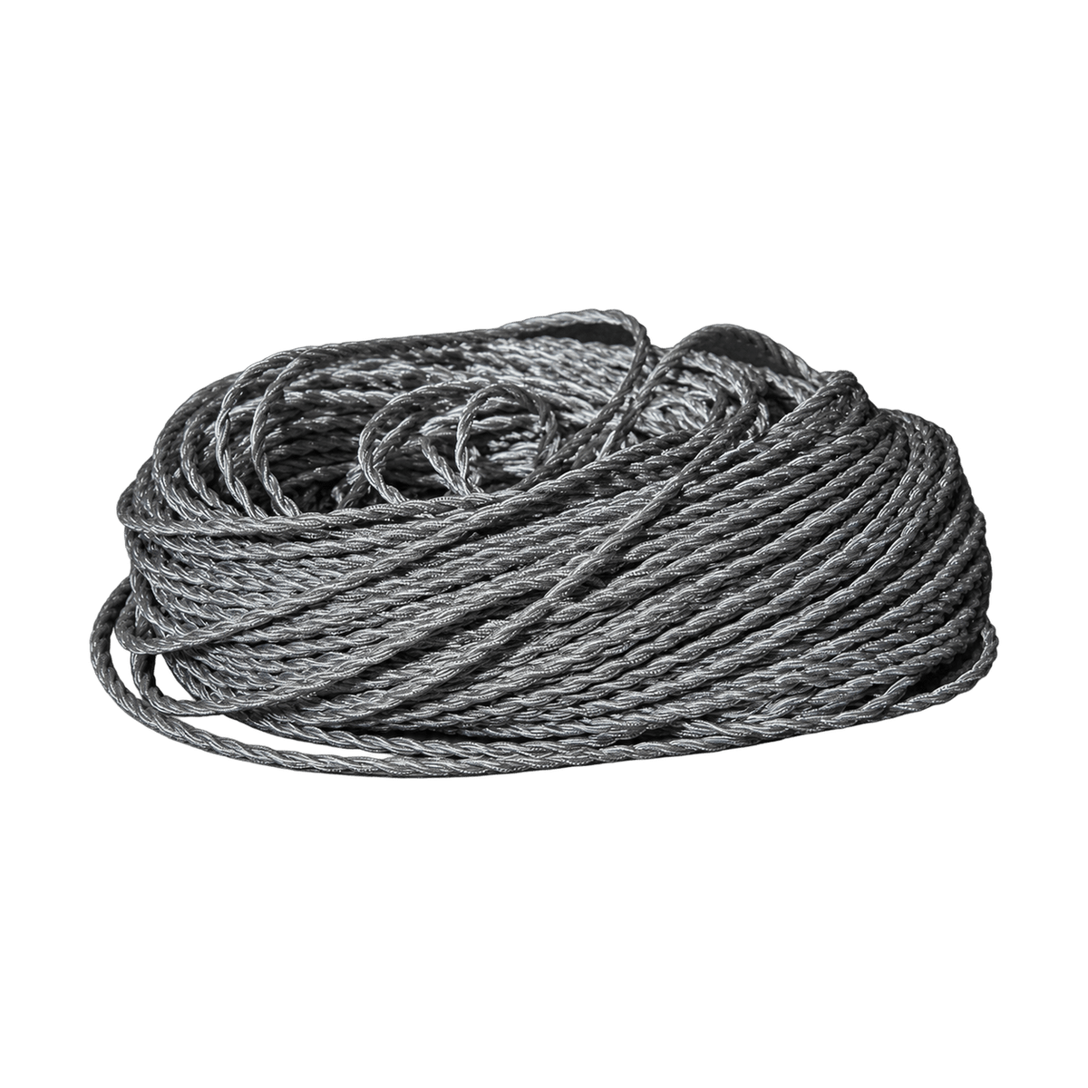 Vintage Decorative Twisted Fabric Cord - clear on a transparent background