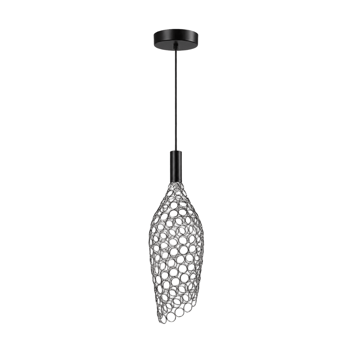 Arlo Chrome LED Pendant Light on a transparent background