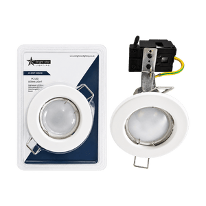 4000K Cool White Downlight 5W LED 400lm on a transparent background