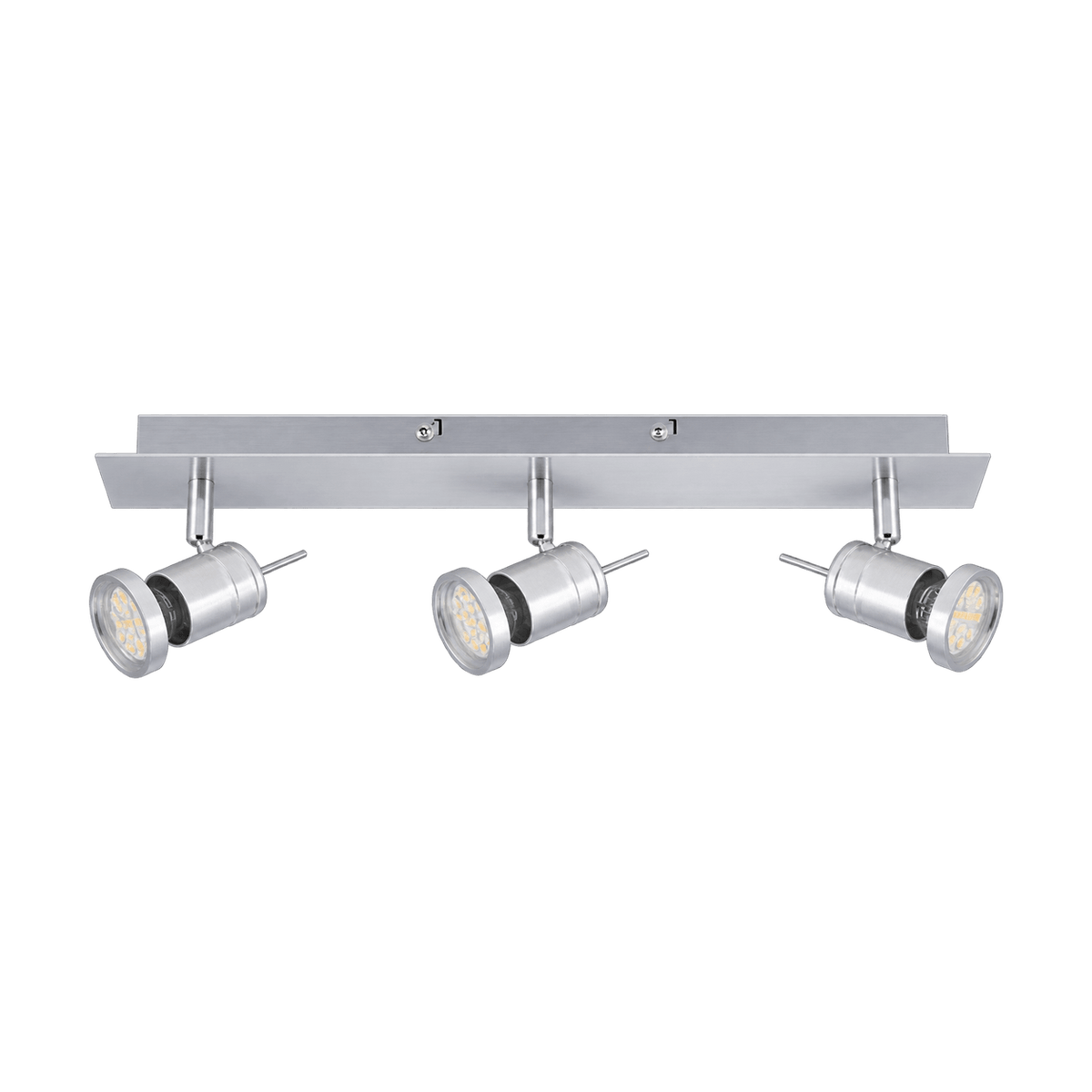Liam Brushed Aluminium Spot Light on a transparent background