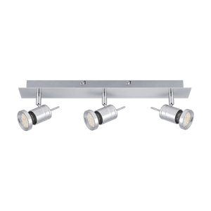 Liam Brushed Aluminium Spot Light on a transparent background