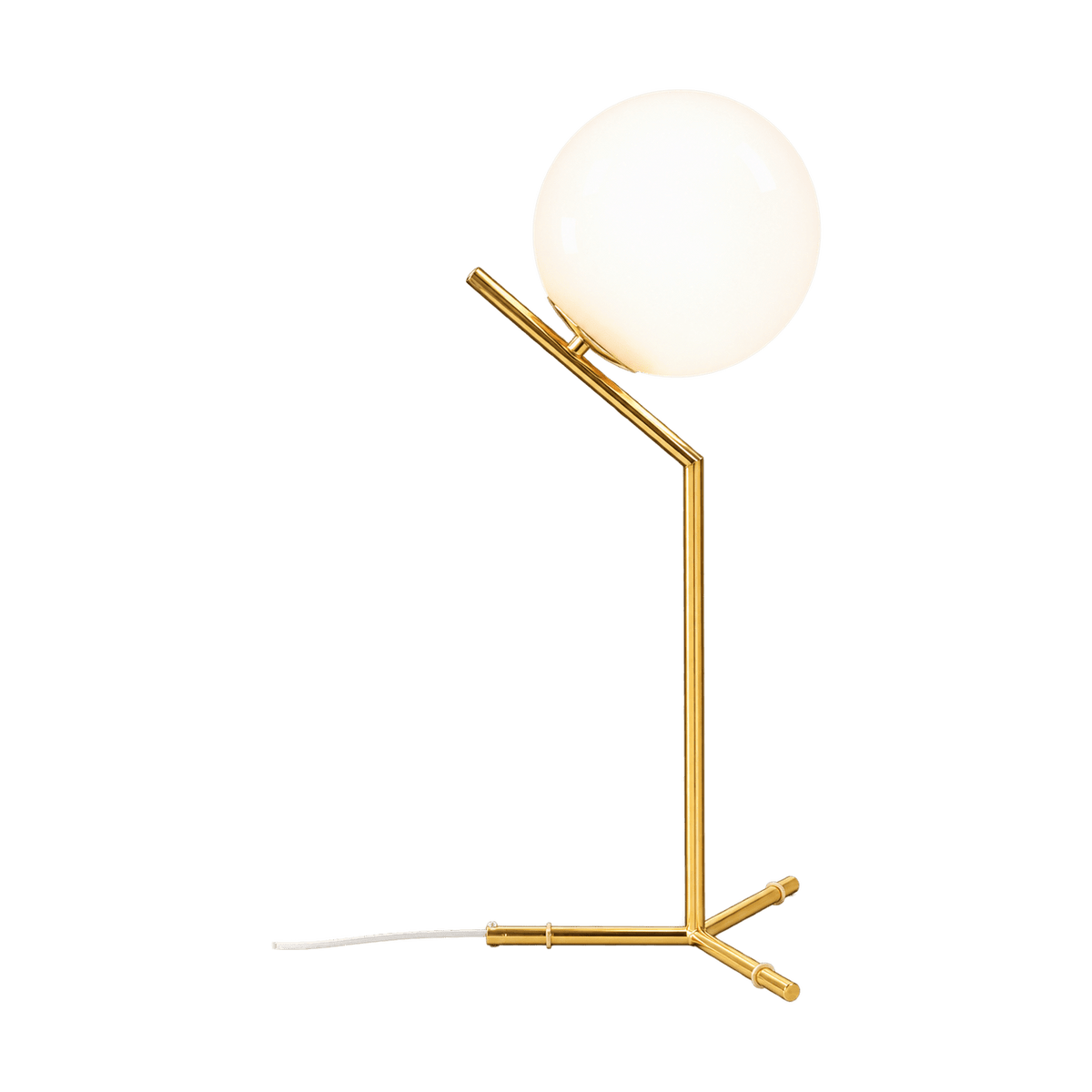 Oliver Gold Opal Glass Table Lamp on a transparent background