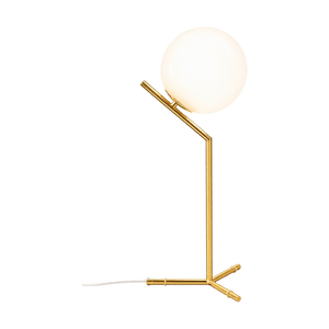 Oliver Gold Opal Glass Table Lamp on a transparent background