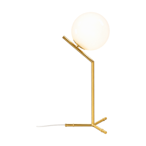 Oliver Gold Opal Glass Table Lamp on a white background