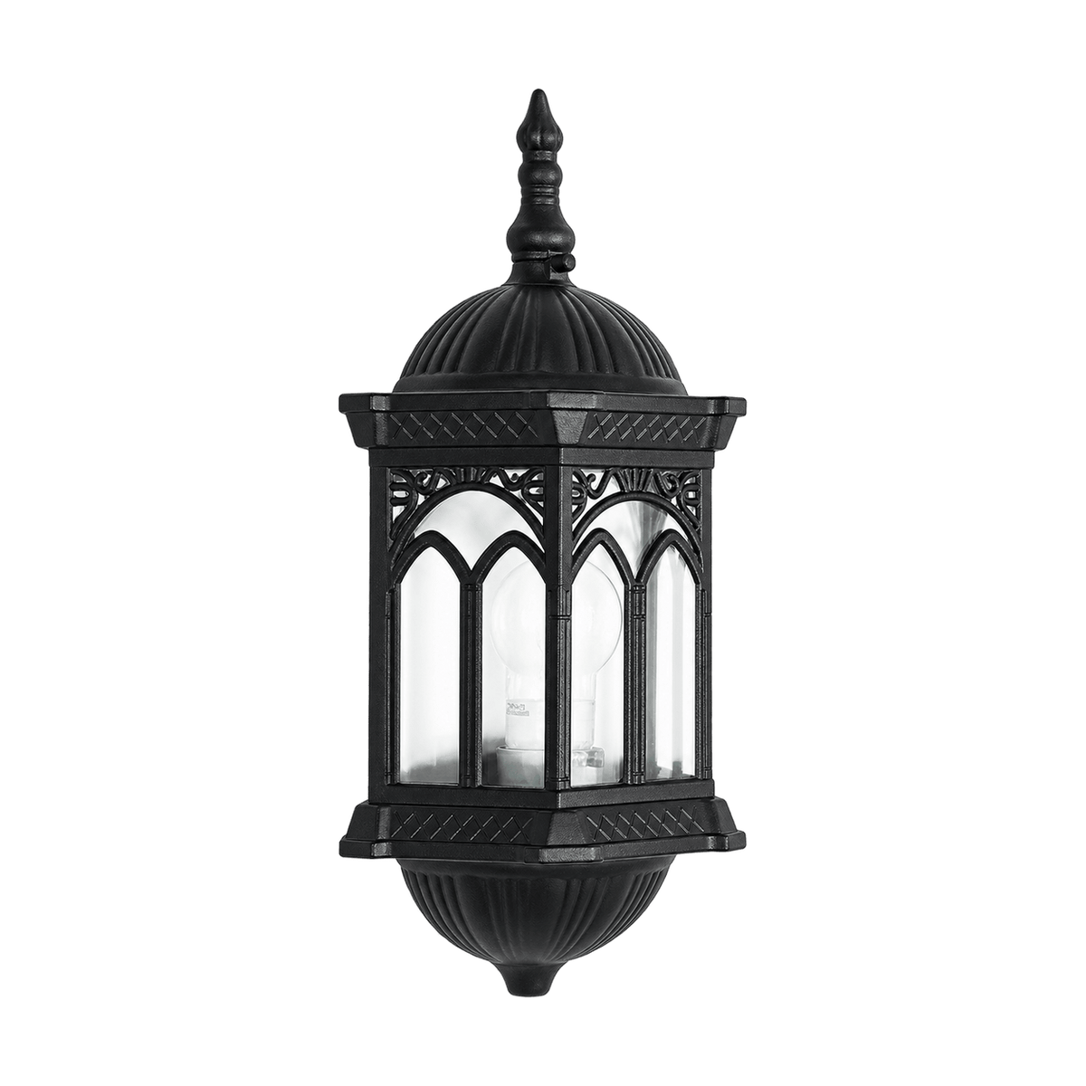 Alexander Black Outdoor Wall Light - Die Cast Aluminium on a transparent background