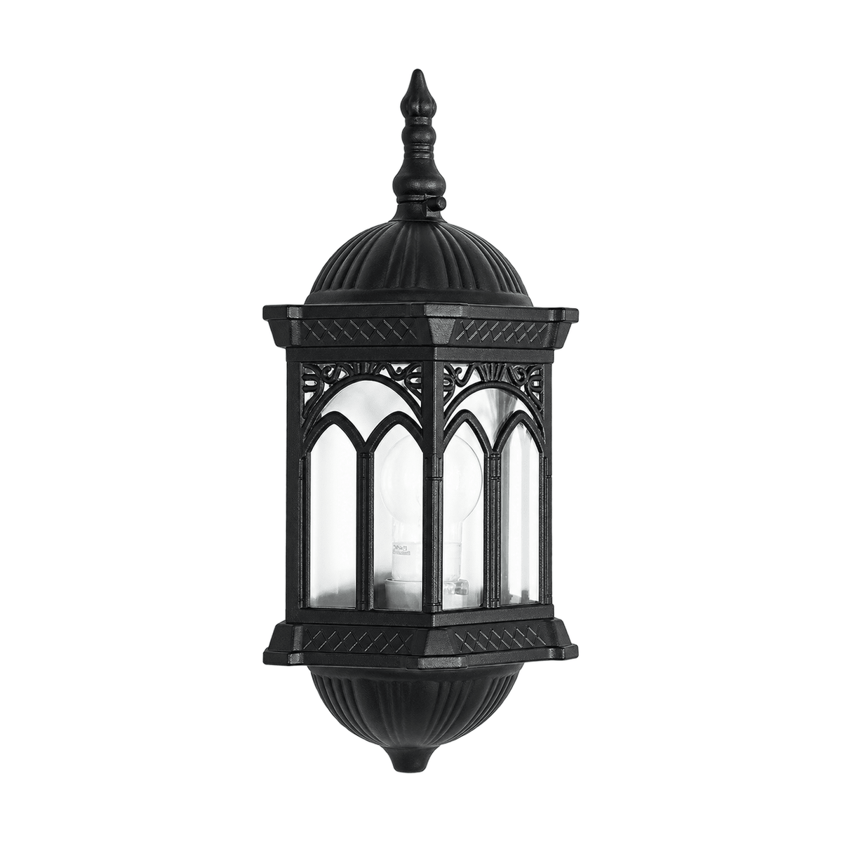 Alexander Black Outdoor Wall Light - Die Cast Aluminium on a white background