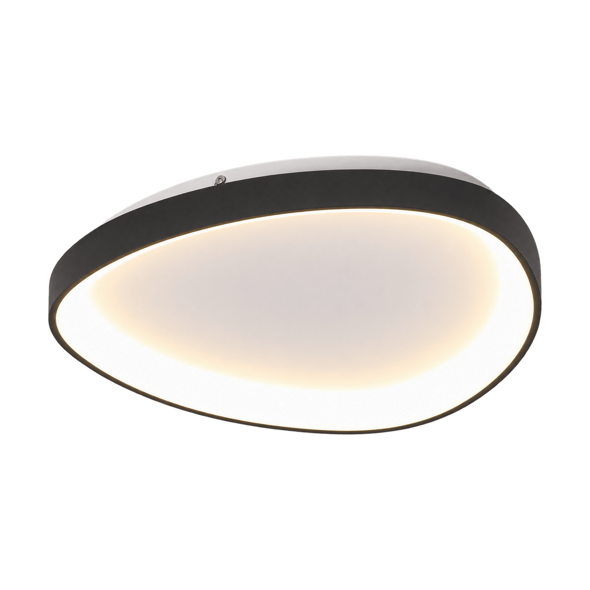 Black 36W LED Ovoid Ceiling Light – 42cm, 3000K