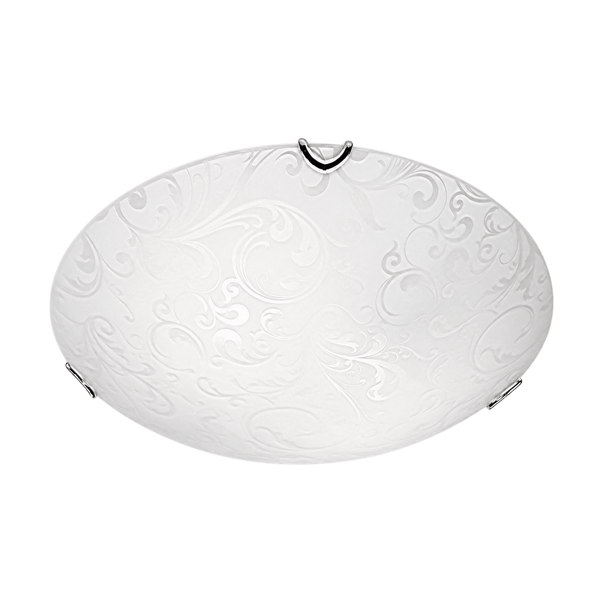 Bright Star Chrome Ceiling Light on a transparent background