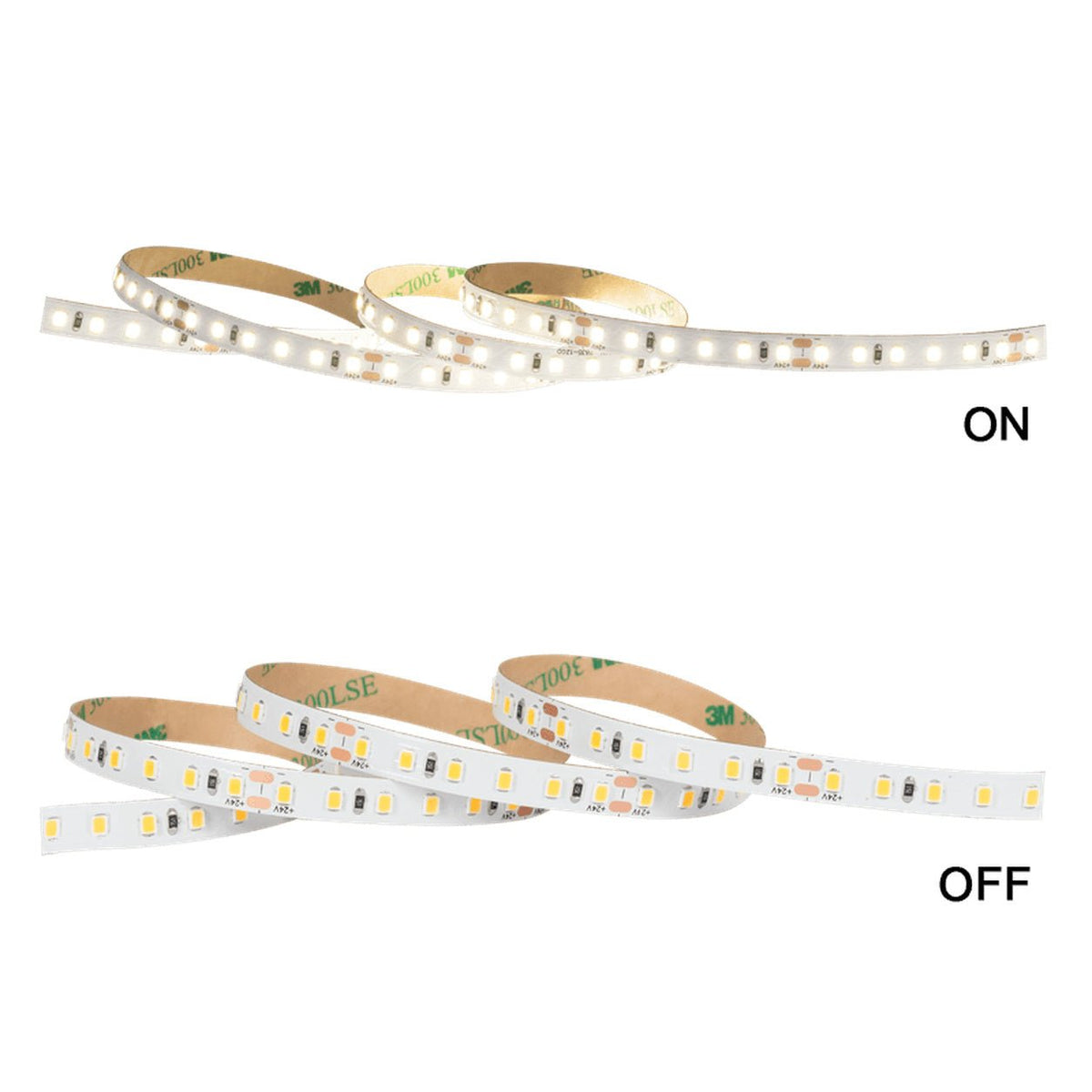 24V Cool White LED Strip Light 4000K IP20 — white background