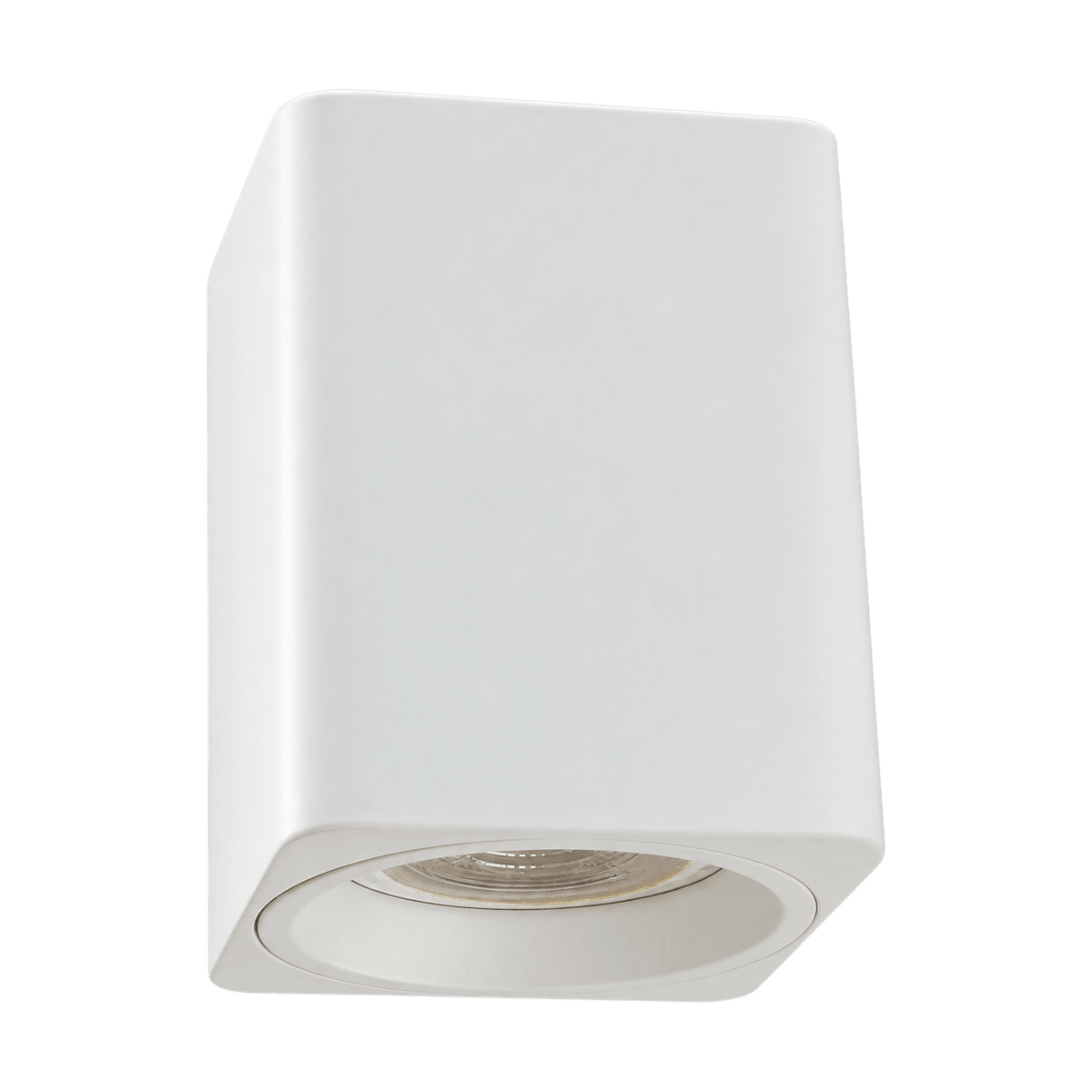 White Surface Mounted Square Downlight on a transparent background