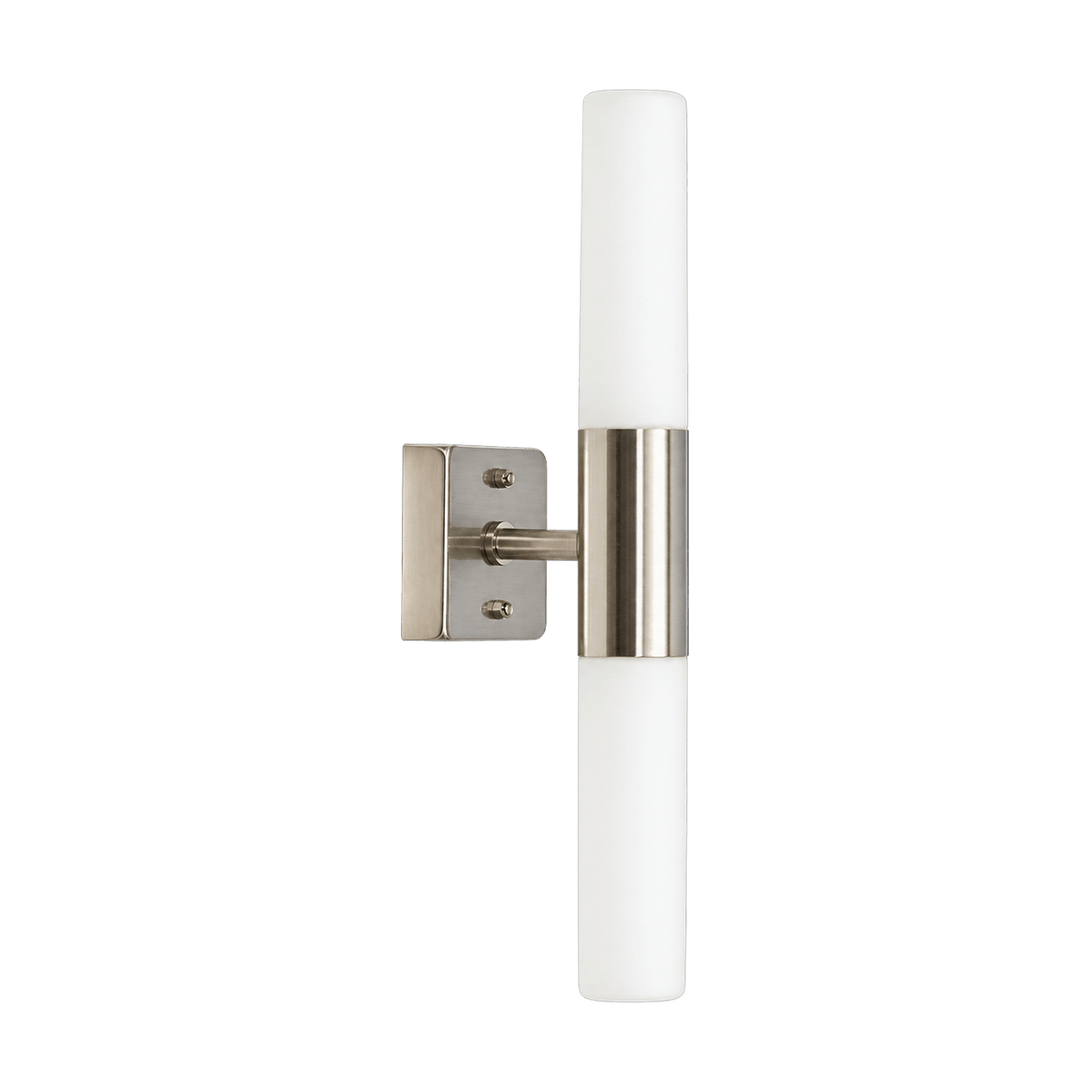Satin Chrome Indoor Wall Light on a transparent background