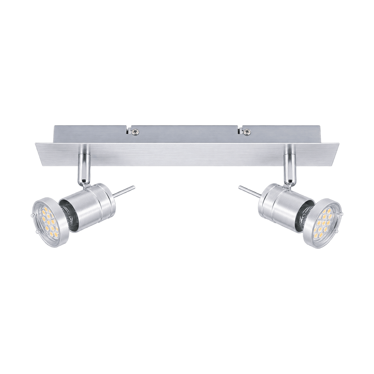 Brushed Aluminium Indoor Spot Light on a transparent background