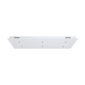 Rectangular Plate Matt White Customizable Decorative Plate on a transparent background
