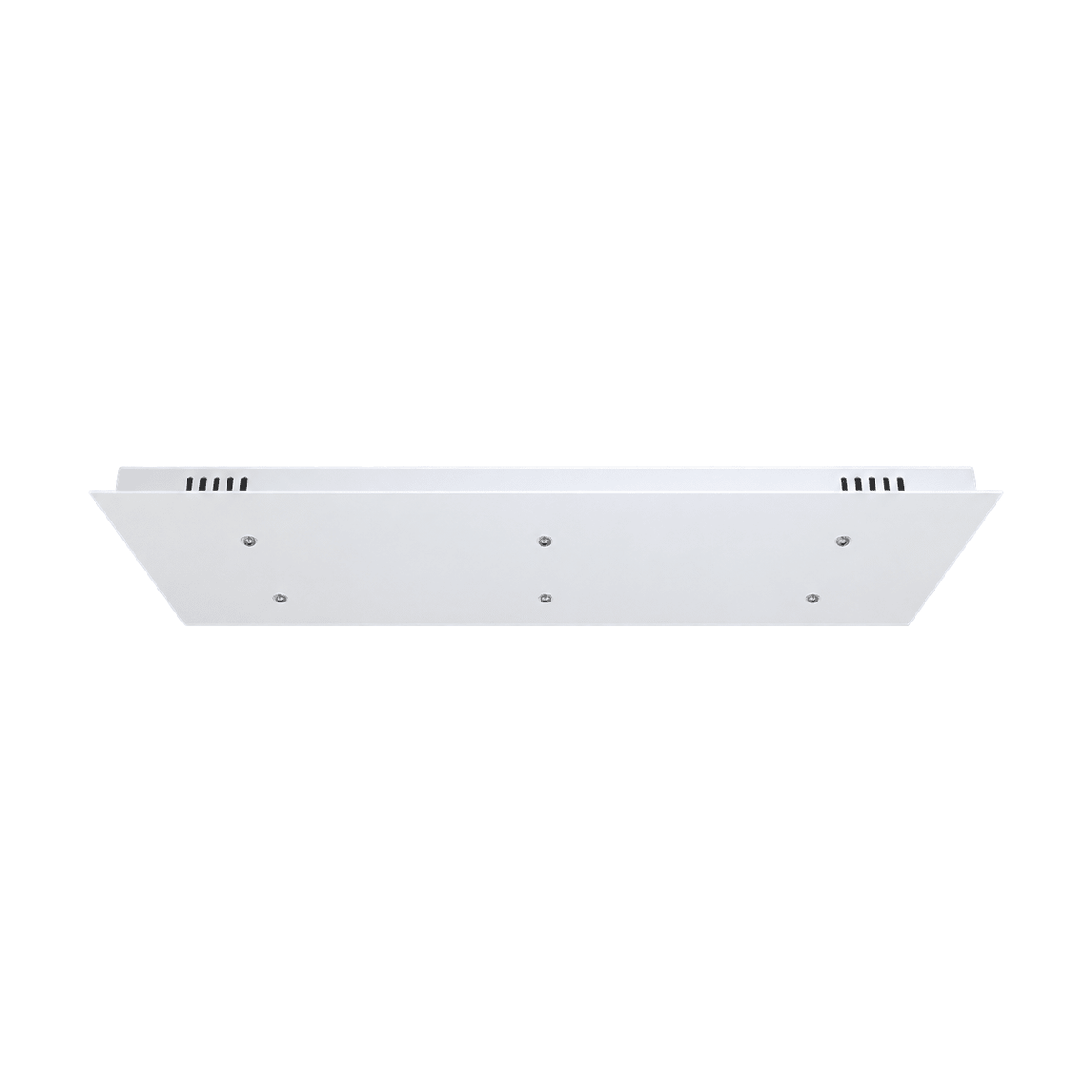 Rectangular Plate Matt White Customizable Decorative Plate on a white background