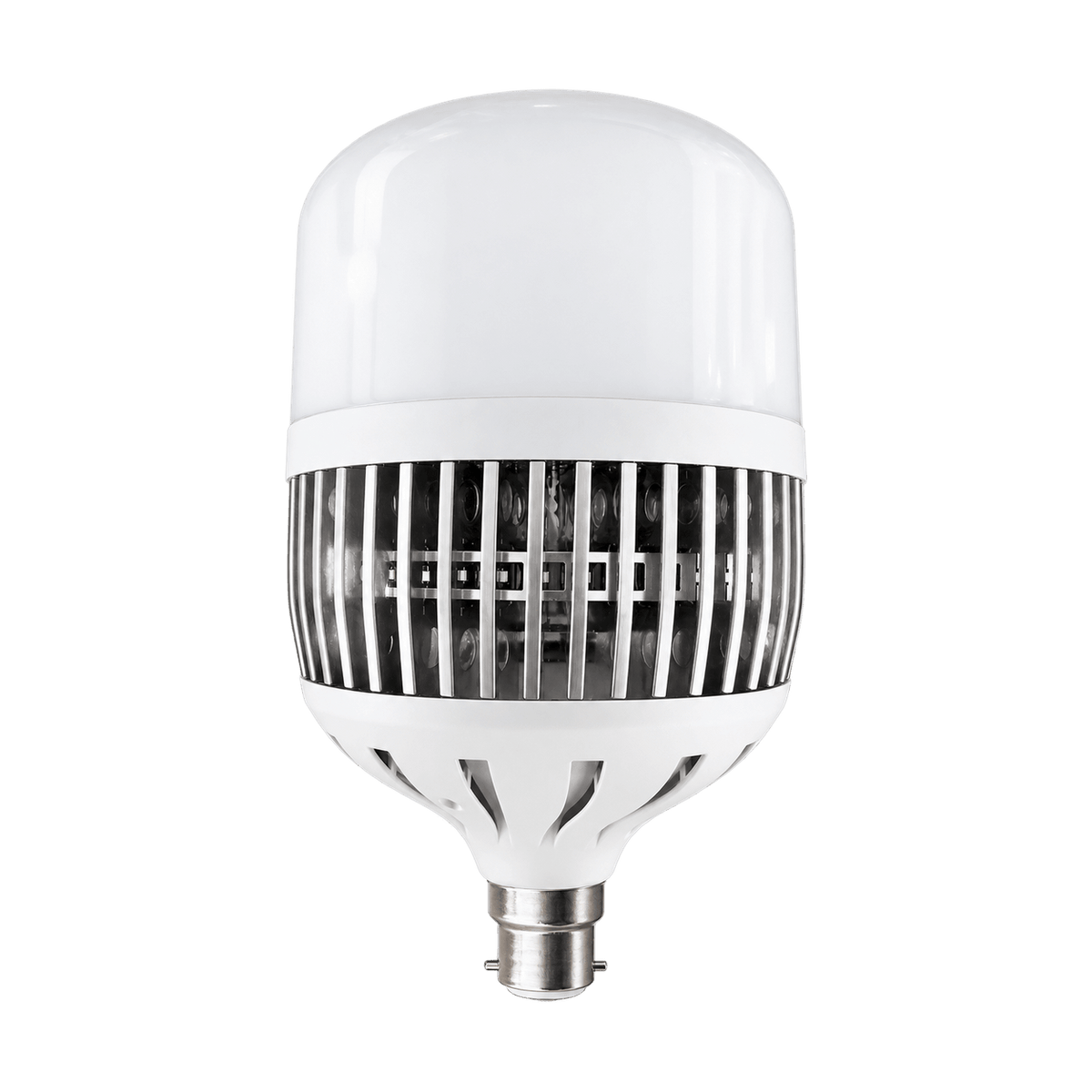 100W White LED Bulb – B22, 6000K Daylight on a transparent background