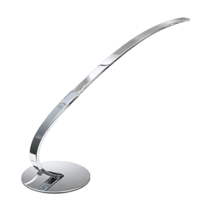 230v Chrome Table Lamp Dimmable LED Warm White on a transparent background