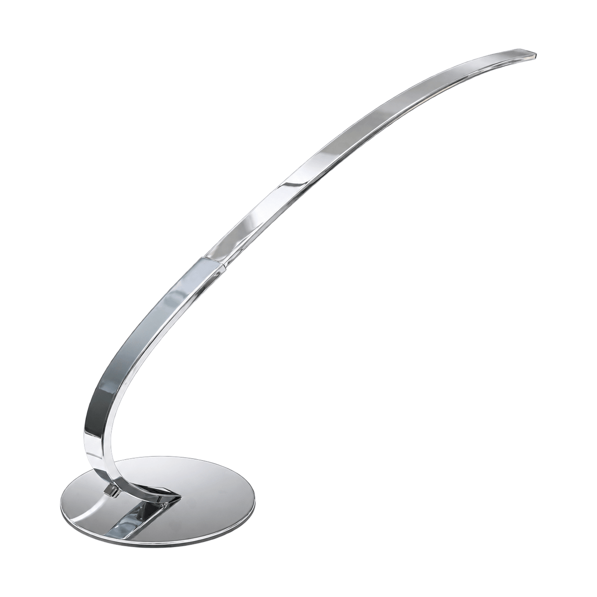 230v Chrome Table Lamp Dimmable LED Warm White on a white background