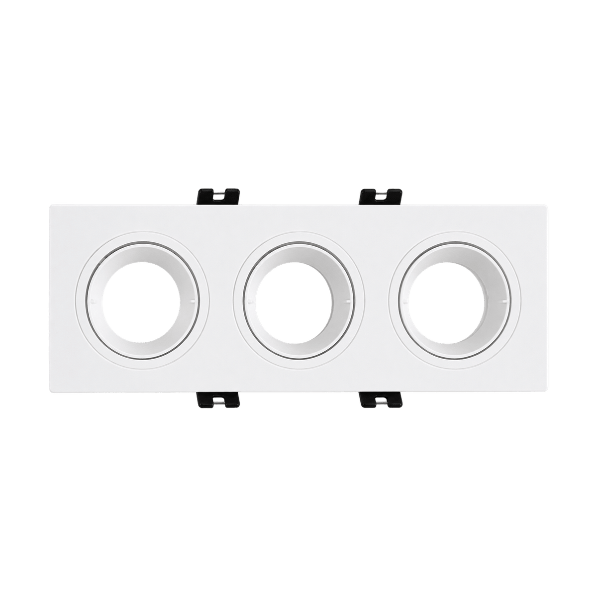 White Polycarbonate LED Downlight Holder on a transparent background