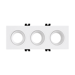 White Polycarbonate LED Downlight Holder on a transparent background