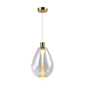 Glass LED Pendant Light on a white background