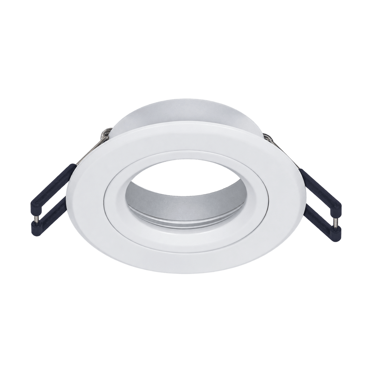 Matt White Recessed Downlight Bevelled Edge on a transparent background