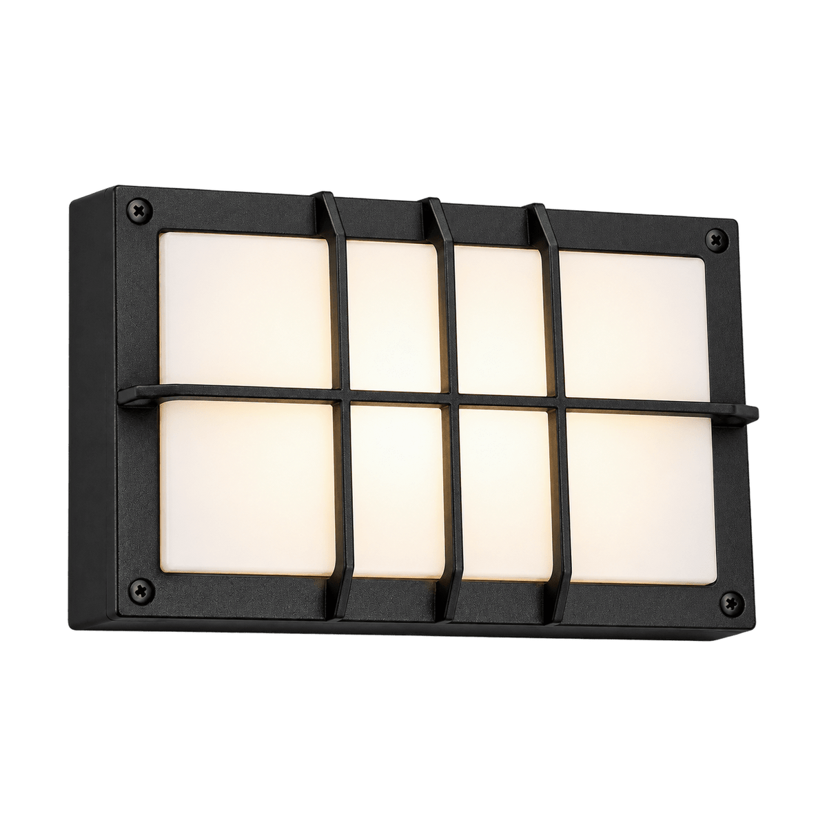 Black Outdoor Wall Light Die-Cast Aluminium IP44 on a transparent background