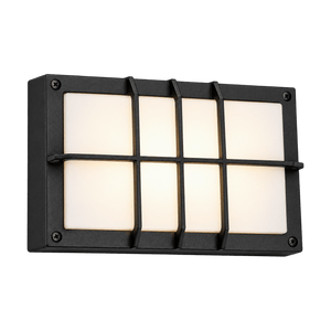 Black Outdoor Wall Light Die-Cast Aluminium IP44 on a transparent background