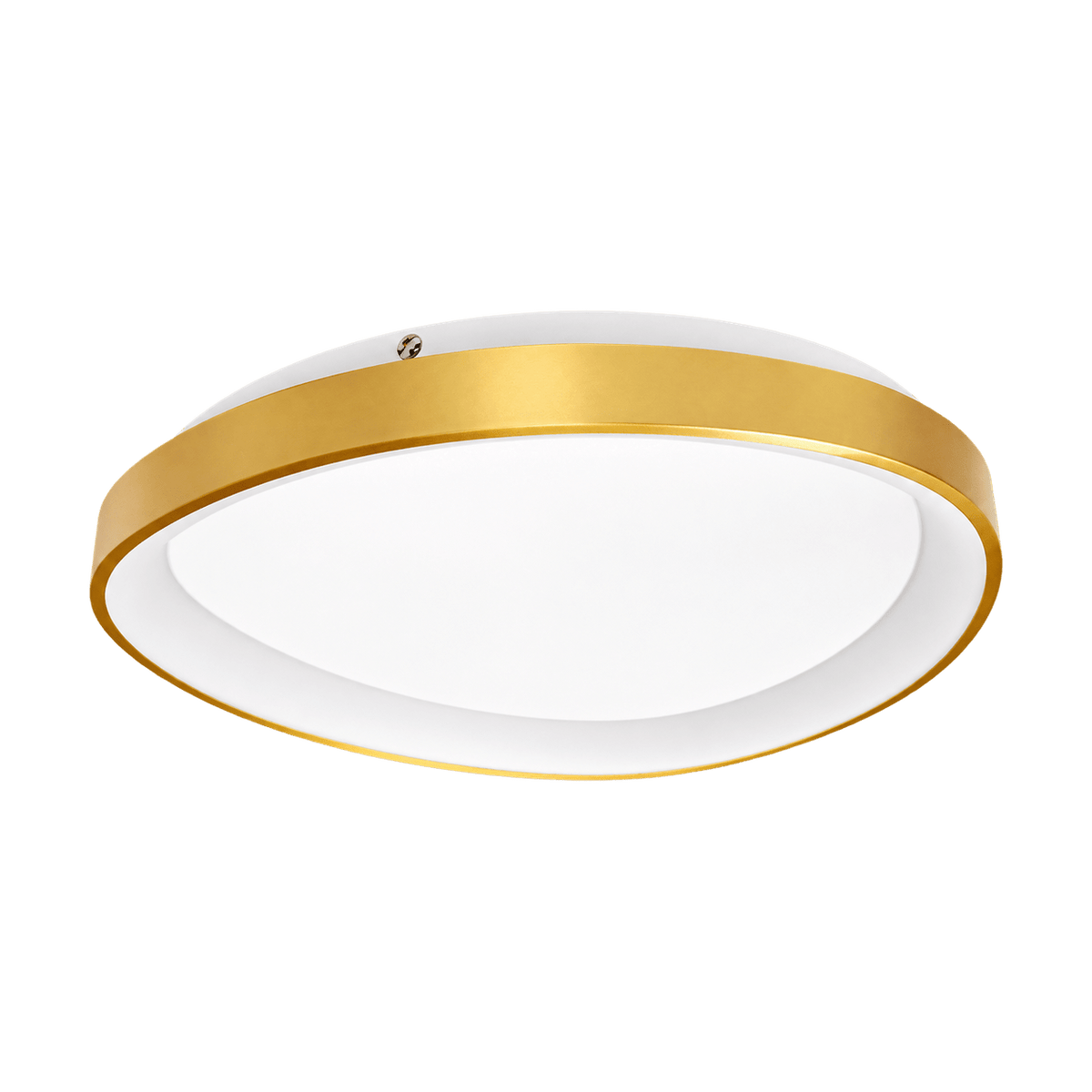 Gold LED Ceiling Light Dimmable Warm White on a transparent background