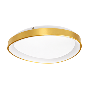 Gold LED Ceiling Light Dimmable Warm White on a white background