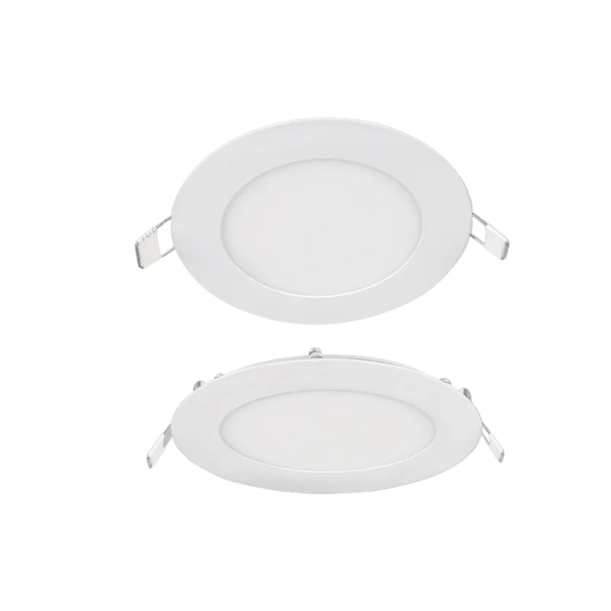White 6W CCT LED Recessed Downlight – 120mm — transparent background