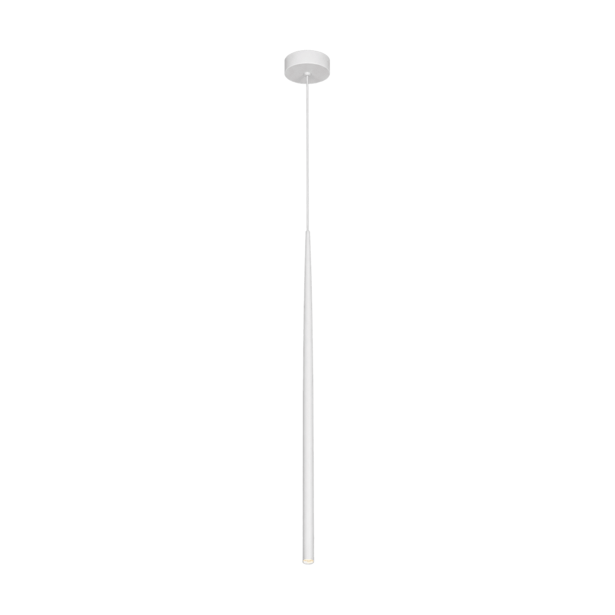 White LED Baton Pendant Warm White Adjustable Height on a transparent background
