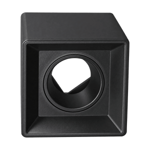 Black Surface Mount LED Downlighter Antiglare Adjustable on a transparent background
