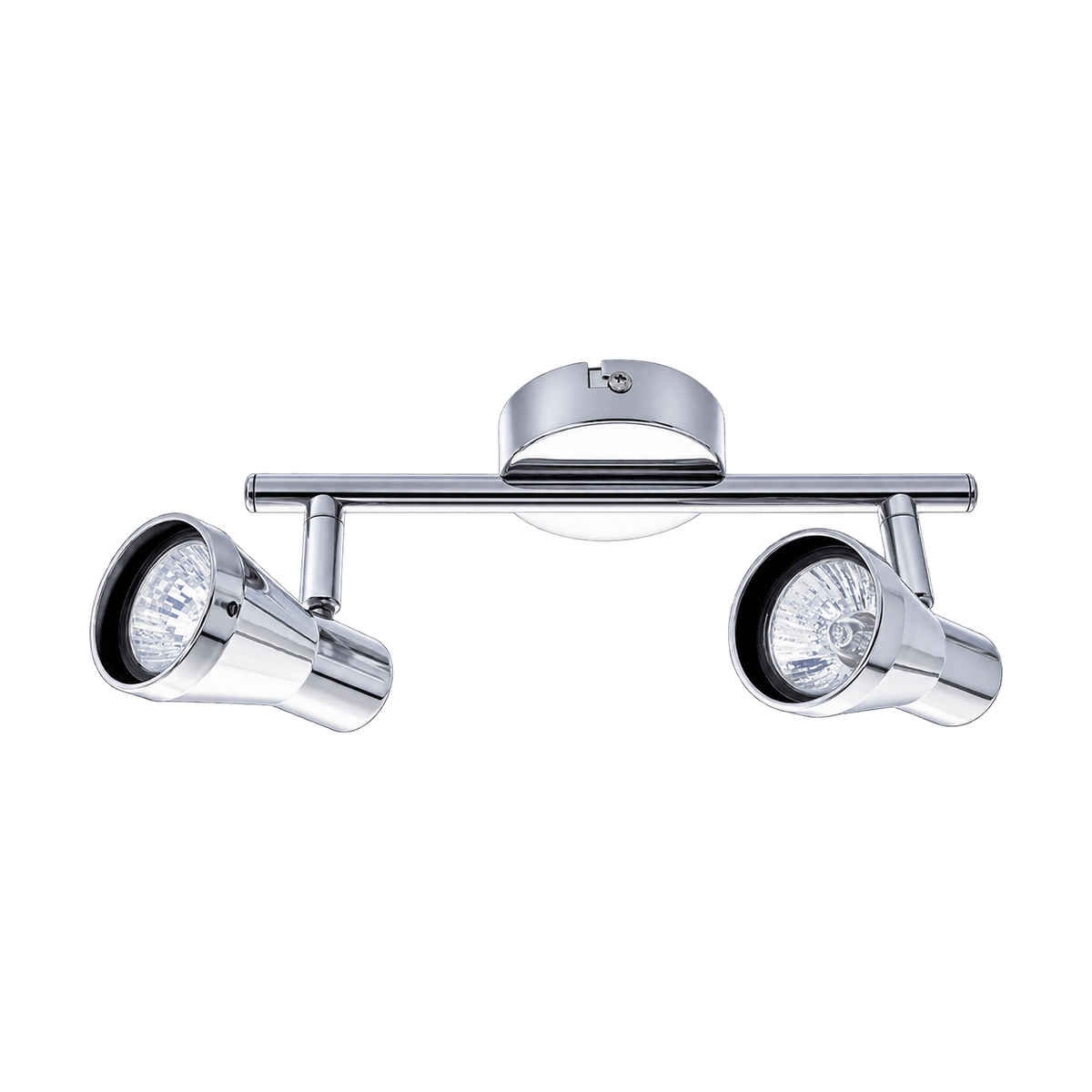 Polished Chrome Spotlight LED Compatible GU10 2-Light Fixture
