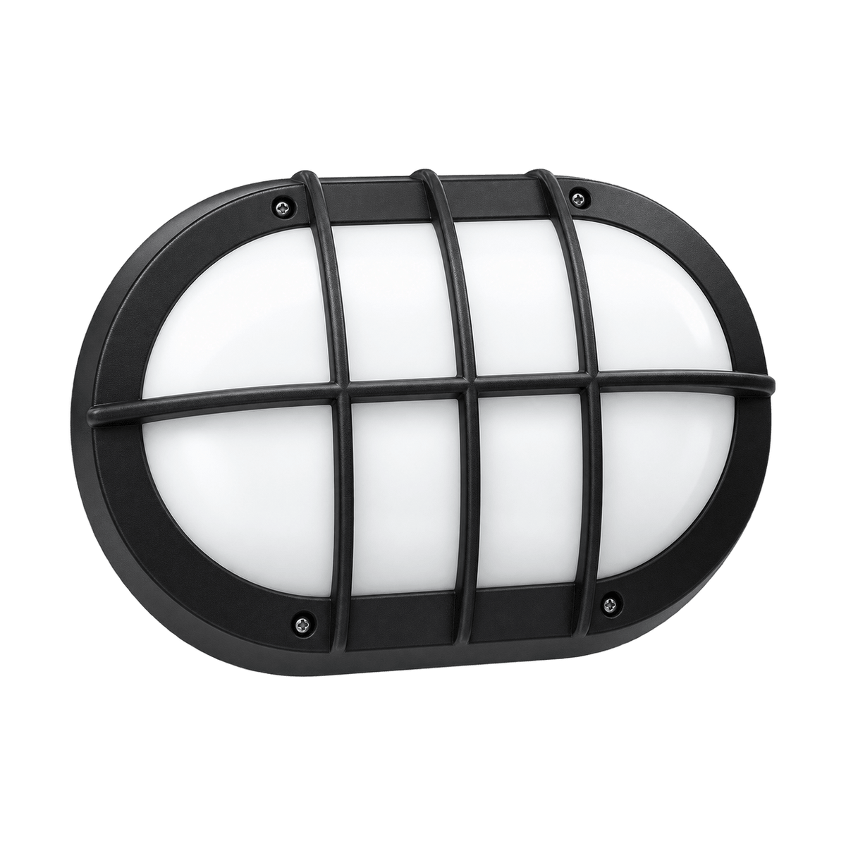 Matt Black Bulkhead Outdoor Wall Light IP44