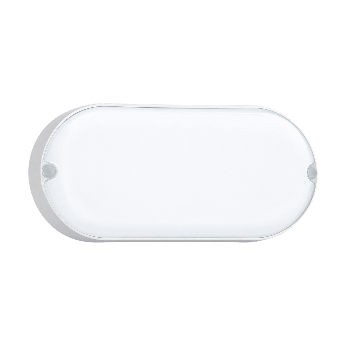 Oval White LED Bulkhead IP54 Warm White