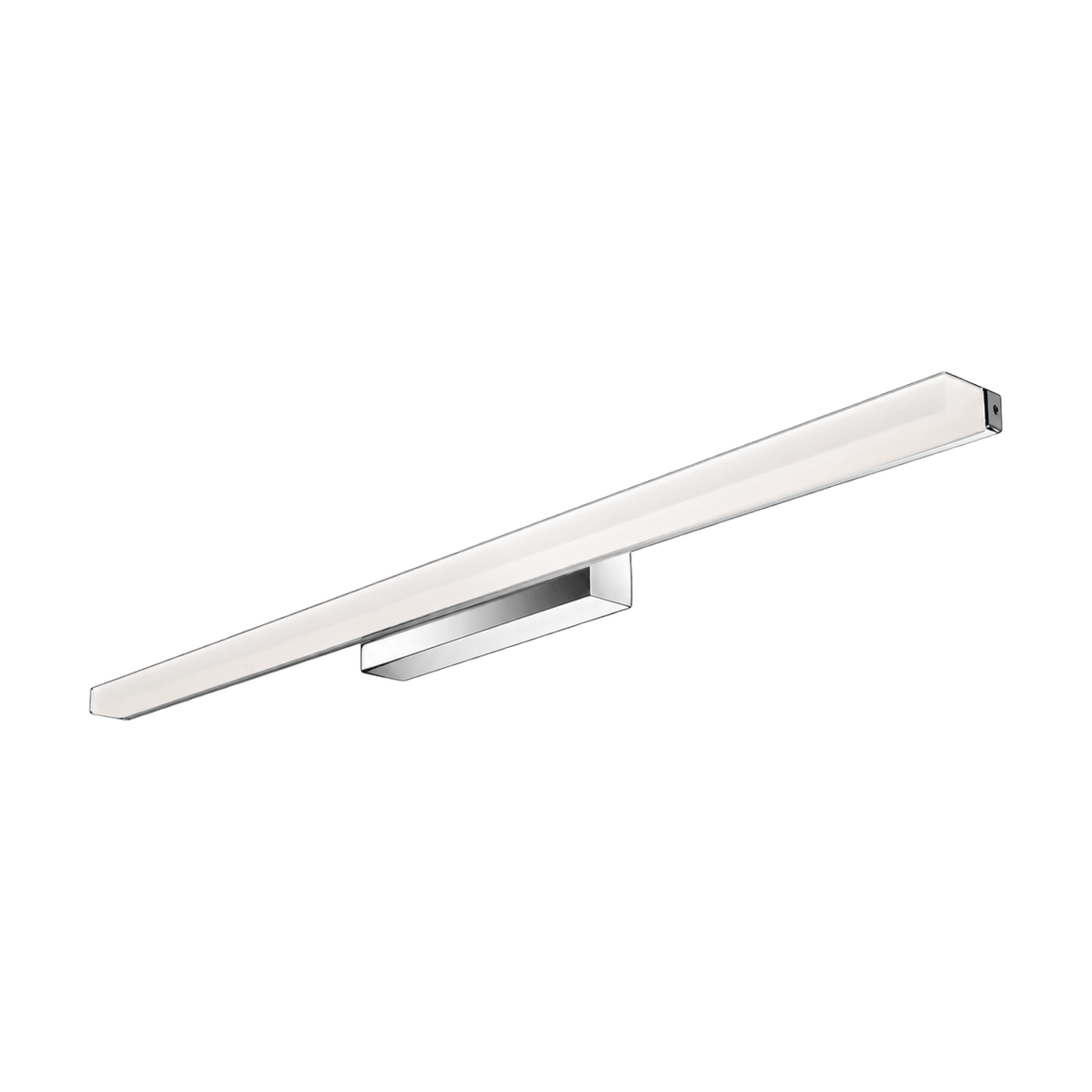 Chrome LED Bathroom Wall Light - IP44 Frosted Acrylic