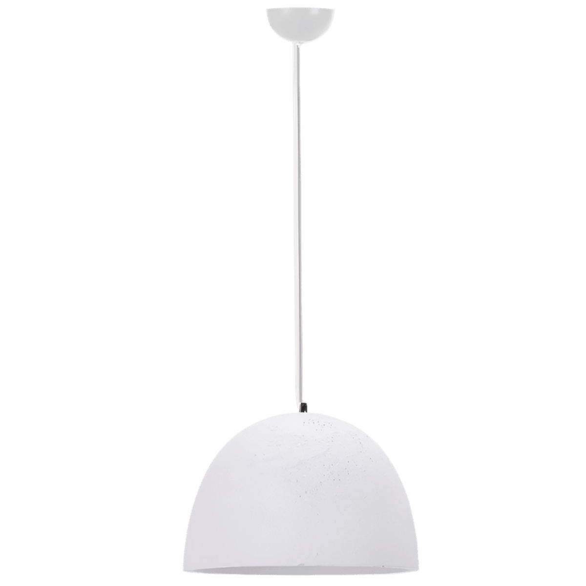 White Metal Pendant Light - Ceramic Shade — transparent background